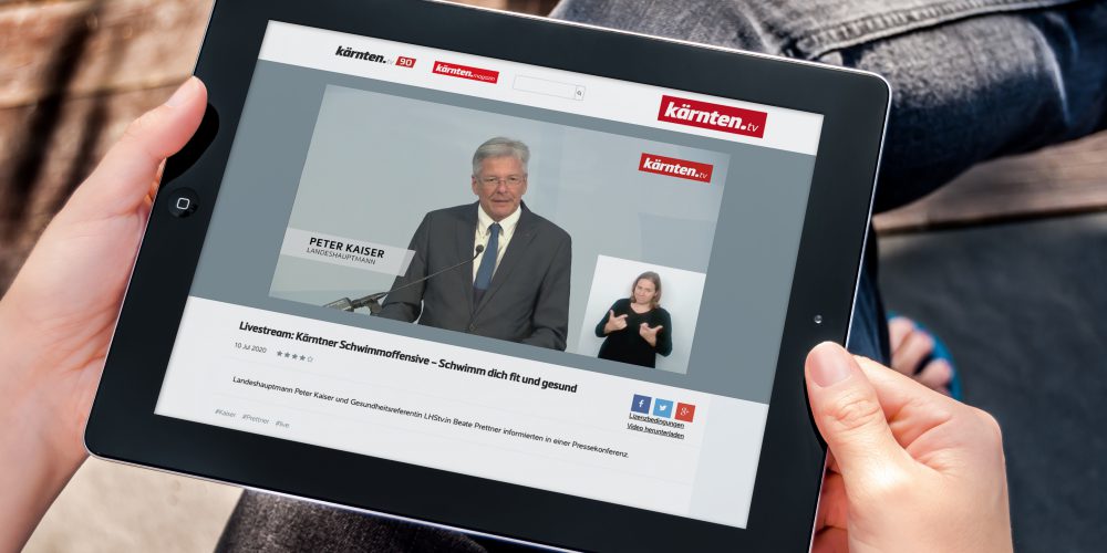 Pressekonferenz Landesregierung Kärnten – Livestream